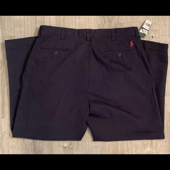 Polo Ralph Lauren 36x26 NWT Navy Blue Prospect Flat Front Pants - Picture 3 of 5